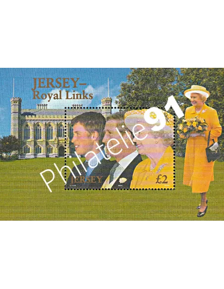 JERSEY - BF n°  49 ** - 21ème Anniversaire de S.A.R. le Prince William de Galles