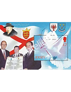 JERSEY - BF n°  61 ** - 60ème Anniversaire de la fin de la 2ème Guerre Mondiale