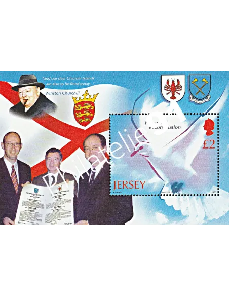 JERSEY - BF n°  61 ** - 60ème Anniversaire de la fin de la 2ème Guerre Mondiale