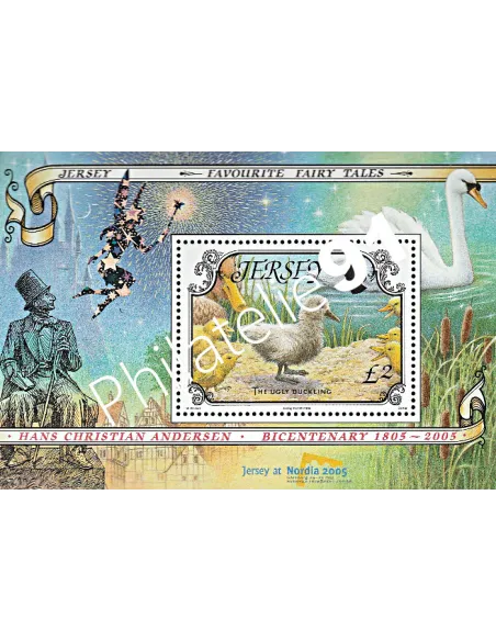 JERSEY - BF n°  62 **(BF 59 surchargé) - Contes célèbres - Le Vilain petit canard - "Nordia 2005"