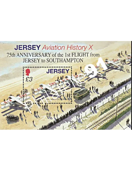 JERSEY - BF n°  92 ** - Histoire de l'aviation (X)