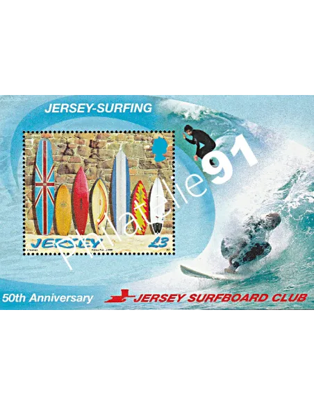 JERSEY - BF n°  95 ** - Le Surf à Jersey