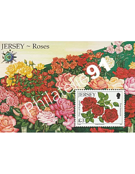 JERSEY - BF n° 106 ** - Roses - "Planète timbres 2010"