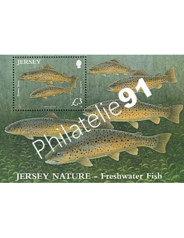 JERSEY - BF n° 108 ** - Poissons d'eau douce - Truite