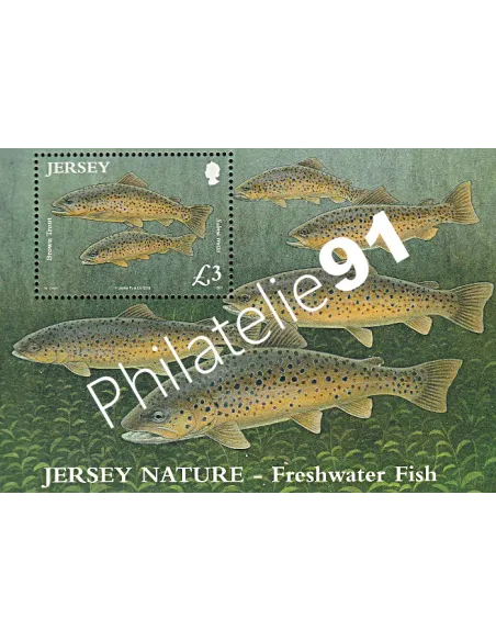 JERSEY - BF n° 108 ** - Poissons d'eau douce - Truite