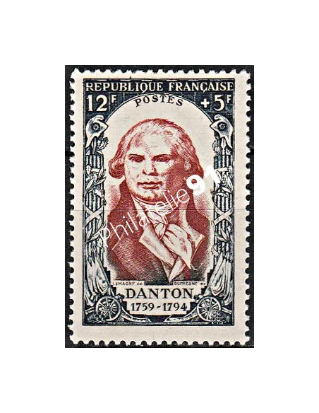 Timbre de France n°870, Personnages célèbres 1789, Danton, timbres France