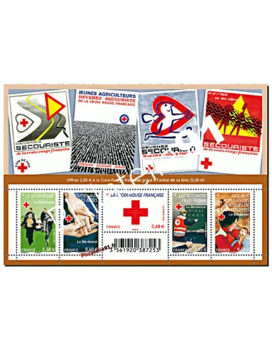 Bloc Croix-Rouge française 2011, Collection timbres France