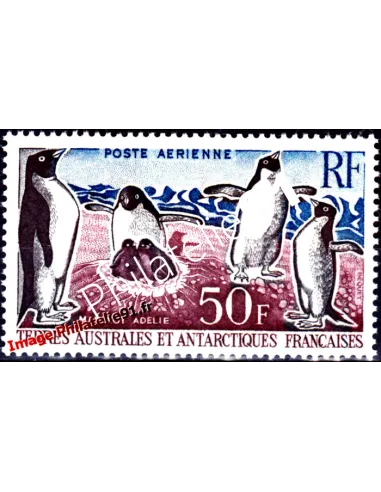 Timbres des TAAF -  P.A. n° 5 - Manchots Adélie