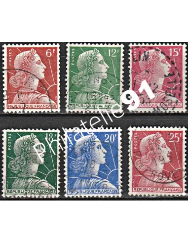 Timbre n° 1009A à 1011C oblitéré - collection timbres France