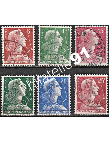 Timbre n° 1009A à 1011C oblitéré - collection timbres France