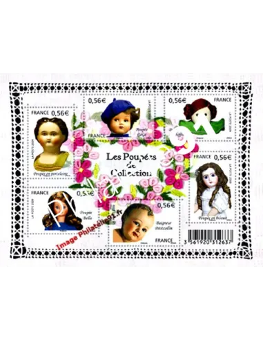 Timbre n° 4394 à 4399 - F4394 - Les Poupées de Collection 2009