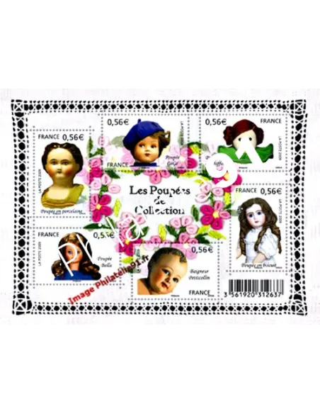 Timbre n° 4394 à 4399 - F4394 - Les Poupées de Collection 2009