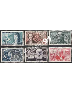 Timbre n° 1012 à 1017  oblitéré - collection timbres France