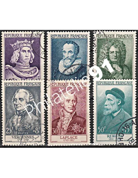Timbre n° 1027 à 1032  oblitéré - collection timbres France