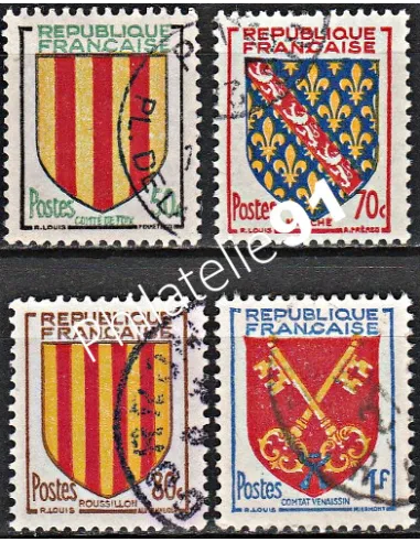 Timbre n° 1044 à 1047  oblitéré - collection timbres France