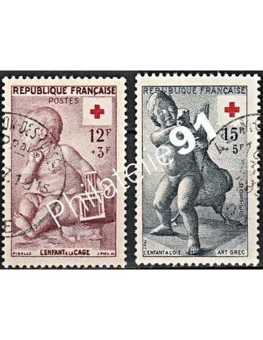 Timbre n° 1048 à 1049  oblitéré - collection timbres France
