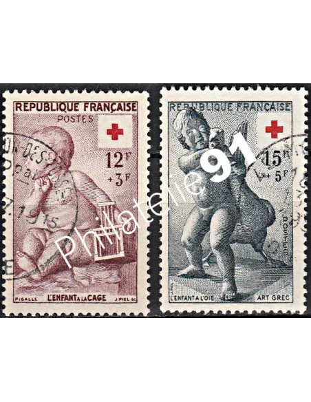Timbre n° 1048 à 1049  oblitéré - collection timbres France
