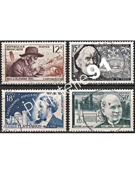 Timbre n° 1055 à 1058  oblitéré - collection timbres France