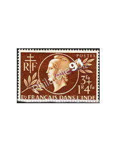 Timbre d'inde n° 233, Entraide française, collection timbres colonies