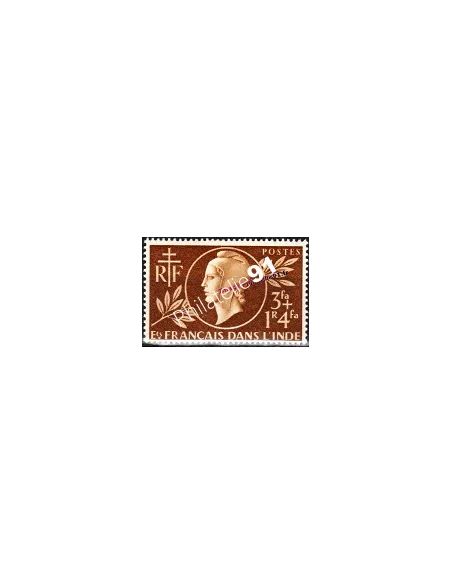 Timbre d'inde n° 233, Entraide française, collection timbres colonies