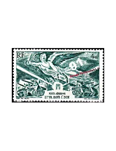 Timbre d'INDE PA n° 10, Anniversaire de la Victoire, timbre colonies