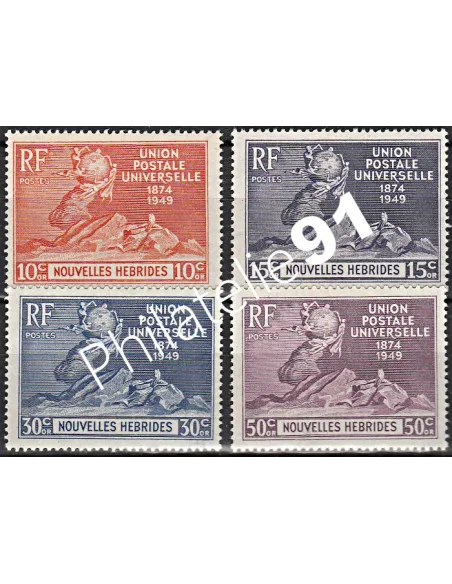 Nouvelles-Hébrides n° 136 à 139 - Timbres colonies Francaises