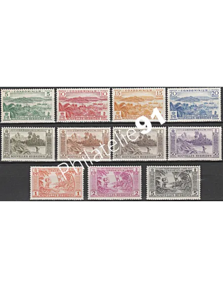 Nouvelles-Hébrides n° 175 à 185 - Timbres colonies Francaises