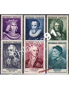 n° 1027 à 1032, Collection timbres France