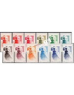 Série de 12 vignettes de Gandon