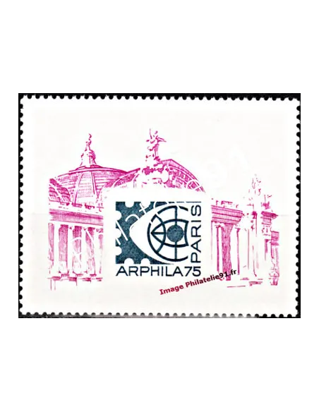 Timbre de France - Vignette officielle "Arphila 75".