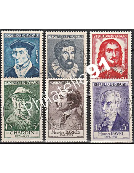 Timbre n° 1066 à 1071  oblitéré - collection timbres France