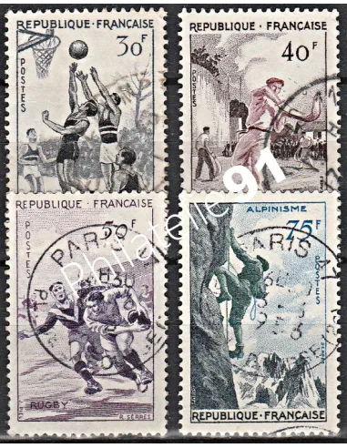 Timbre n° 1072 à 1075  oblitéré - collection timbres France