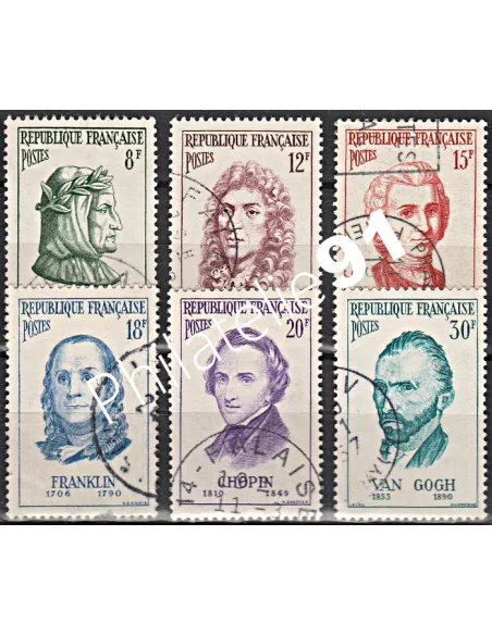 Timbre n° 1082 à 1087  oblitéré - collection timbres France