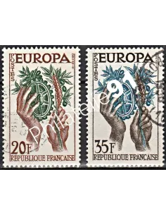 Timbre n° 1122 à 1123  oblitéré - collection timbres France