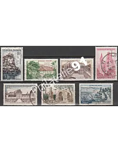 Timbre n° 1125 à 1131  oblitéré - collection timbres France