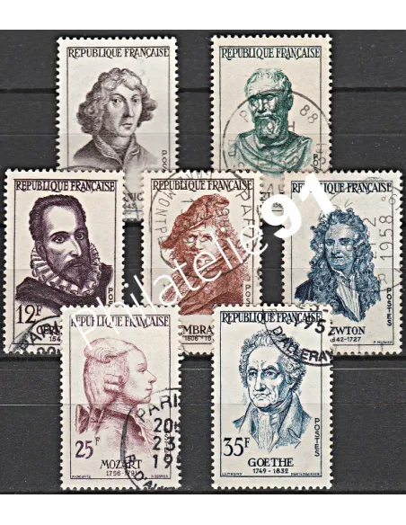 Timbre n° 1132 à 1138  oblitéré - collection timbres France