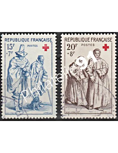 Timbre n° 1140 à 1141  oblitéré - collection timbres France