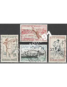 Timbre n° 1161 à 1164  oblitéré - collection timbres France