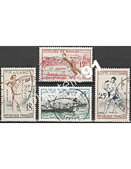 Timbre n° 1161 à 1164  oblitéré - collection timbres France