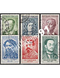 Timbre n° 1166 à 1171  oblitéré - collection timbres France
