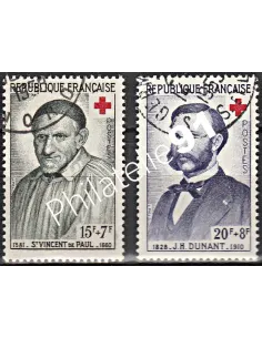 Timbre n° 1187 à 1188  oblitéré - collection timbres France
