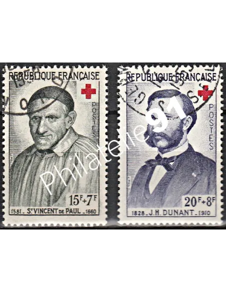 Timbre n° 1187 à 1188  oblitéré - collection timbres France
