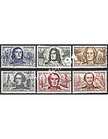 Timbre n° 1207 à 1212  oblitéré - collection timbres France