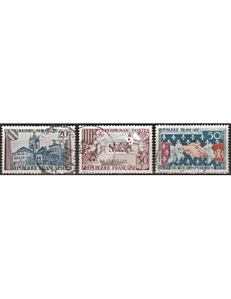 Timbre n° 1221 à 1223 oblitéré - collection timbres France