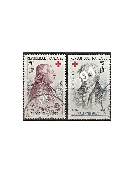 Timbre n° 1126 à 1127  oblitéré - collection timbres France