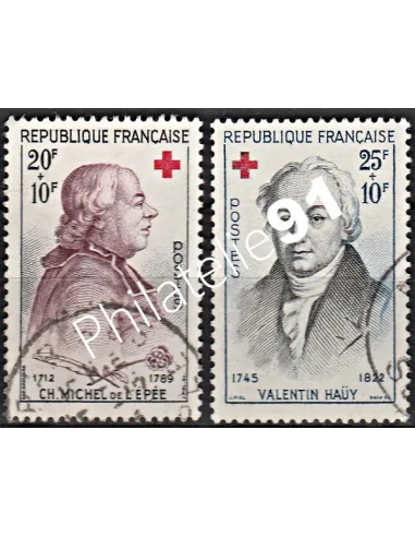 Timbre n° 1126 à 1127  oblitéré - collection timbres France