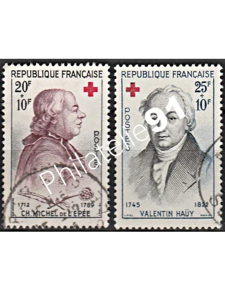 Timbre n° 1126 à 1127  oblitéré - collection timbres France