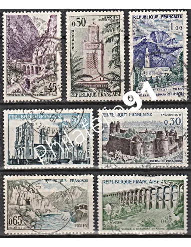 Timbre n° 1236 à 1241 oblitéré - collection timbres France