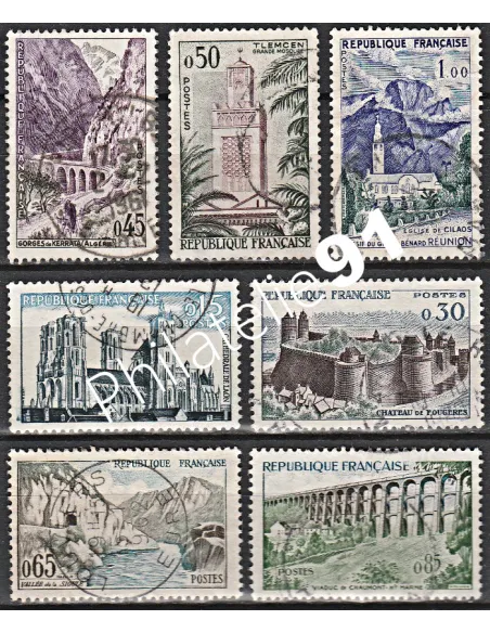 Timbre n° 1236 à 1241 oblitéré - collection timbres France