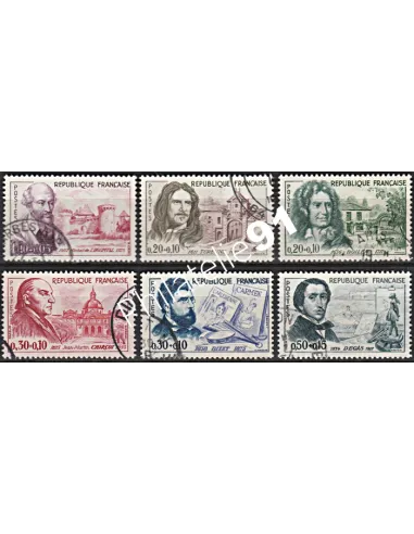 Timbre n° 1257 à 1262  oblitéré - collection timbres France